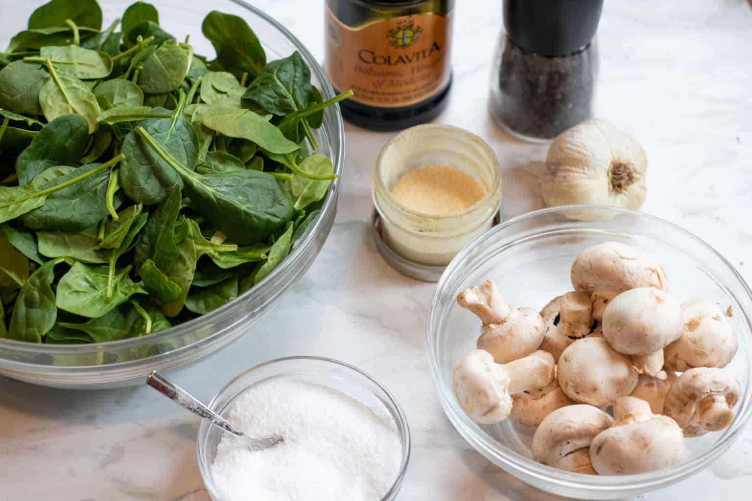 Balsamic Spinach and Mushrooms - Served From Scratch