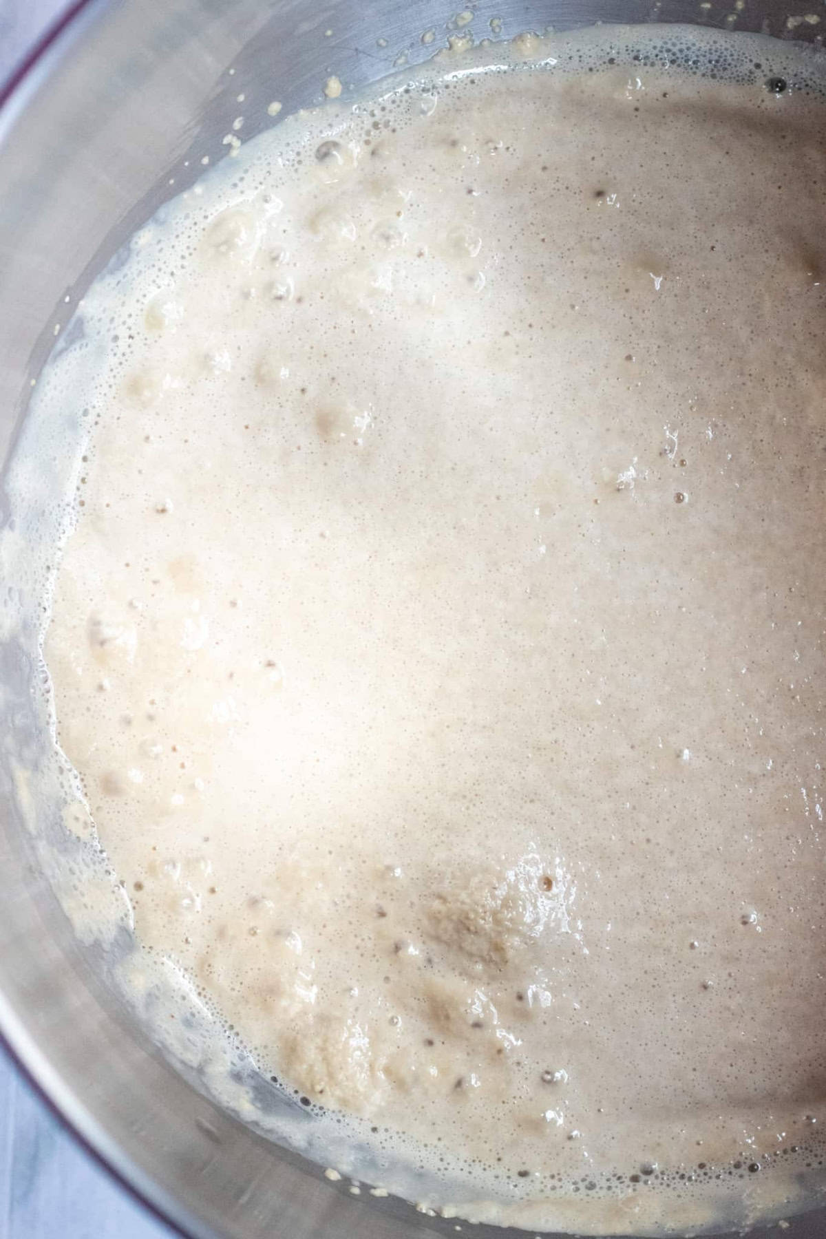 yeast being activated.