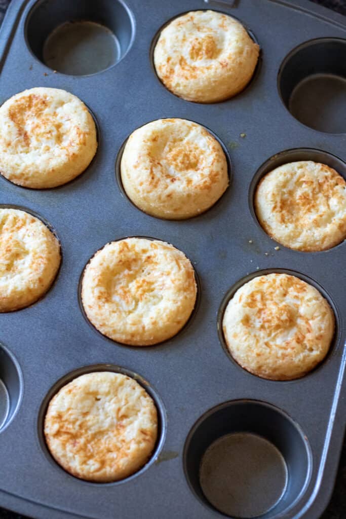 This Easy Brazilian Cheese Bread is a yeast free, gluten free bread that uses tapioca flour and only has a couple of other staple ingredients. #braziliancheesebread #recipe #glutenfree #yeastfreebread #bread #cheese 