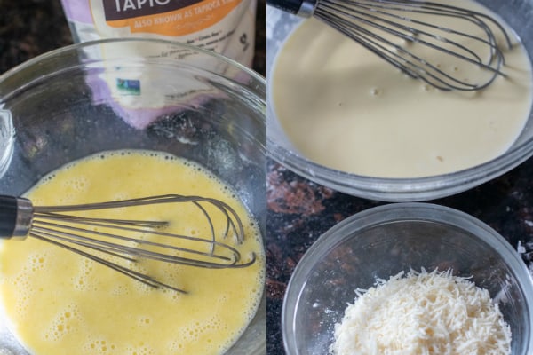 This Easy Brazilian Cheese Bread is a yeast free, gluten free bread that uses tapioca flour and only has a couple of other staple ingredients. #braziliancheesebread #recipe #glutenfree #yeastfreebread #bread #cheese 