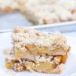 2 stacked baked zucchini bars.