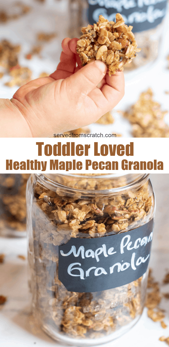 Healthy Maple Pecan Granola Served From Scratch