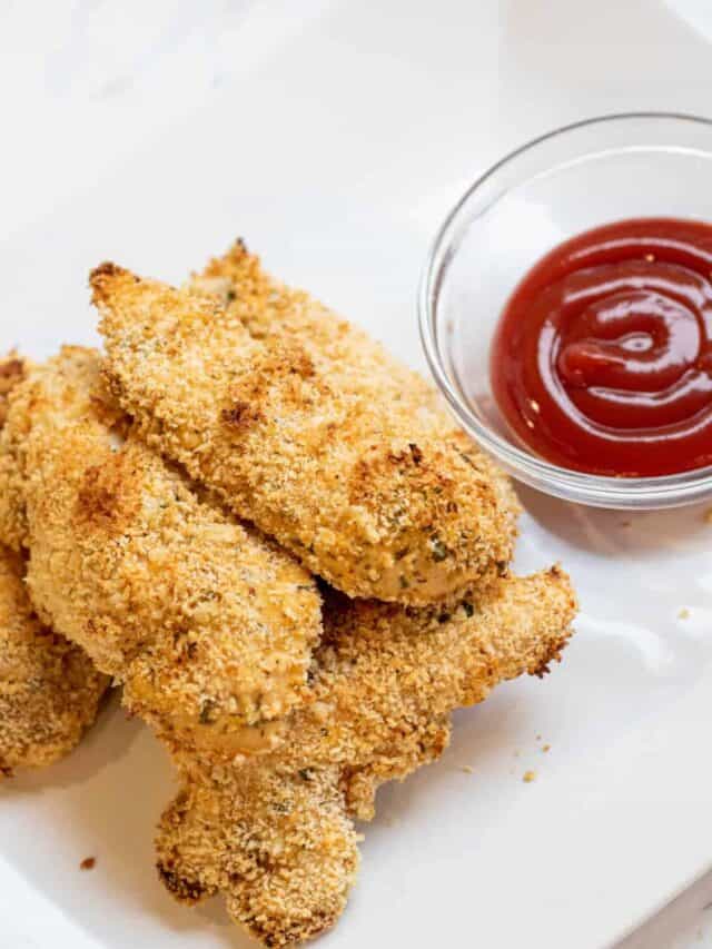 Crispy Ranch Chicken Tenders Served From Scratch