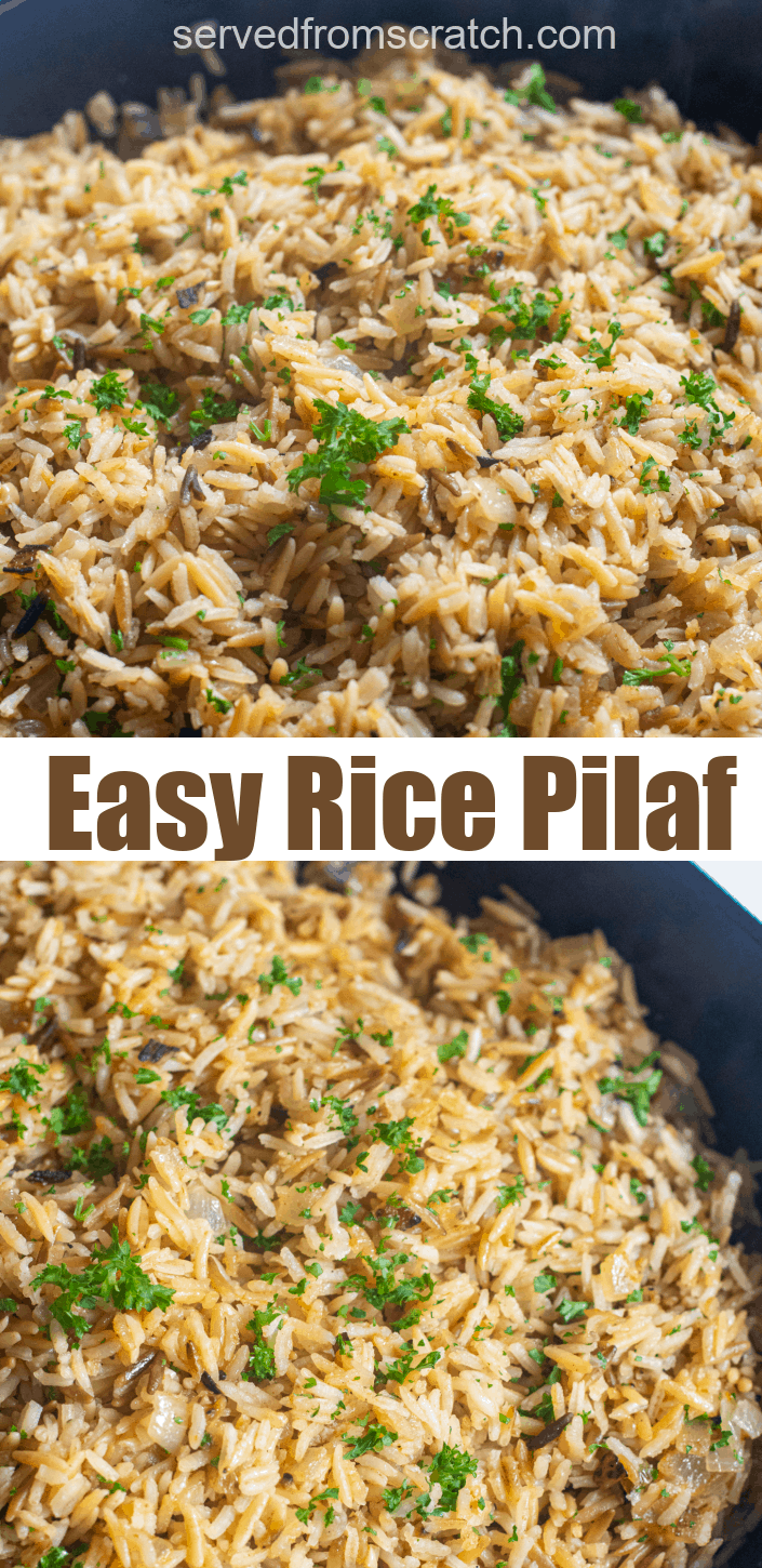 Easy Homemade Rice Pilaf Served From Scratch