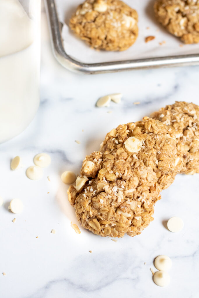 oatmeal white chocolate cookies.