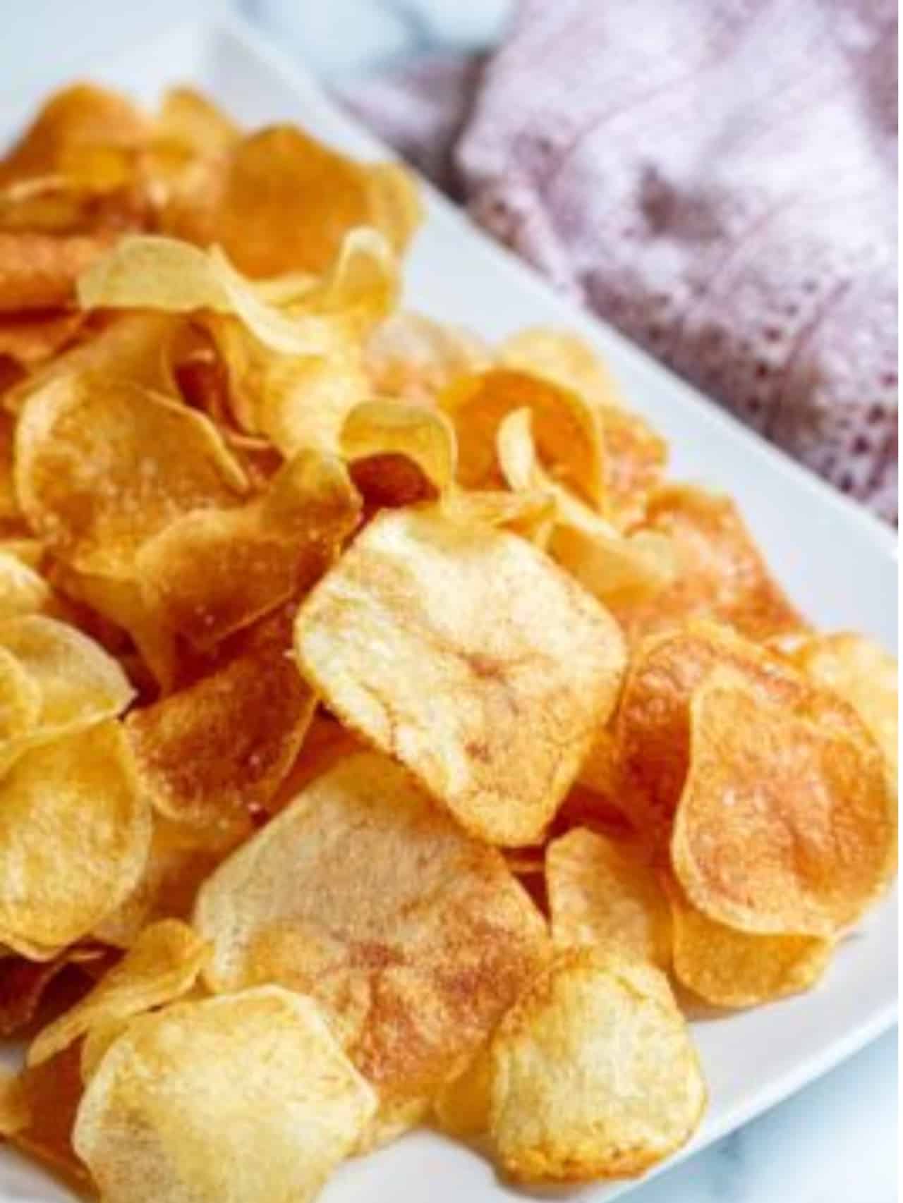 Homemade Potato Chips Served From Scratch