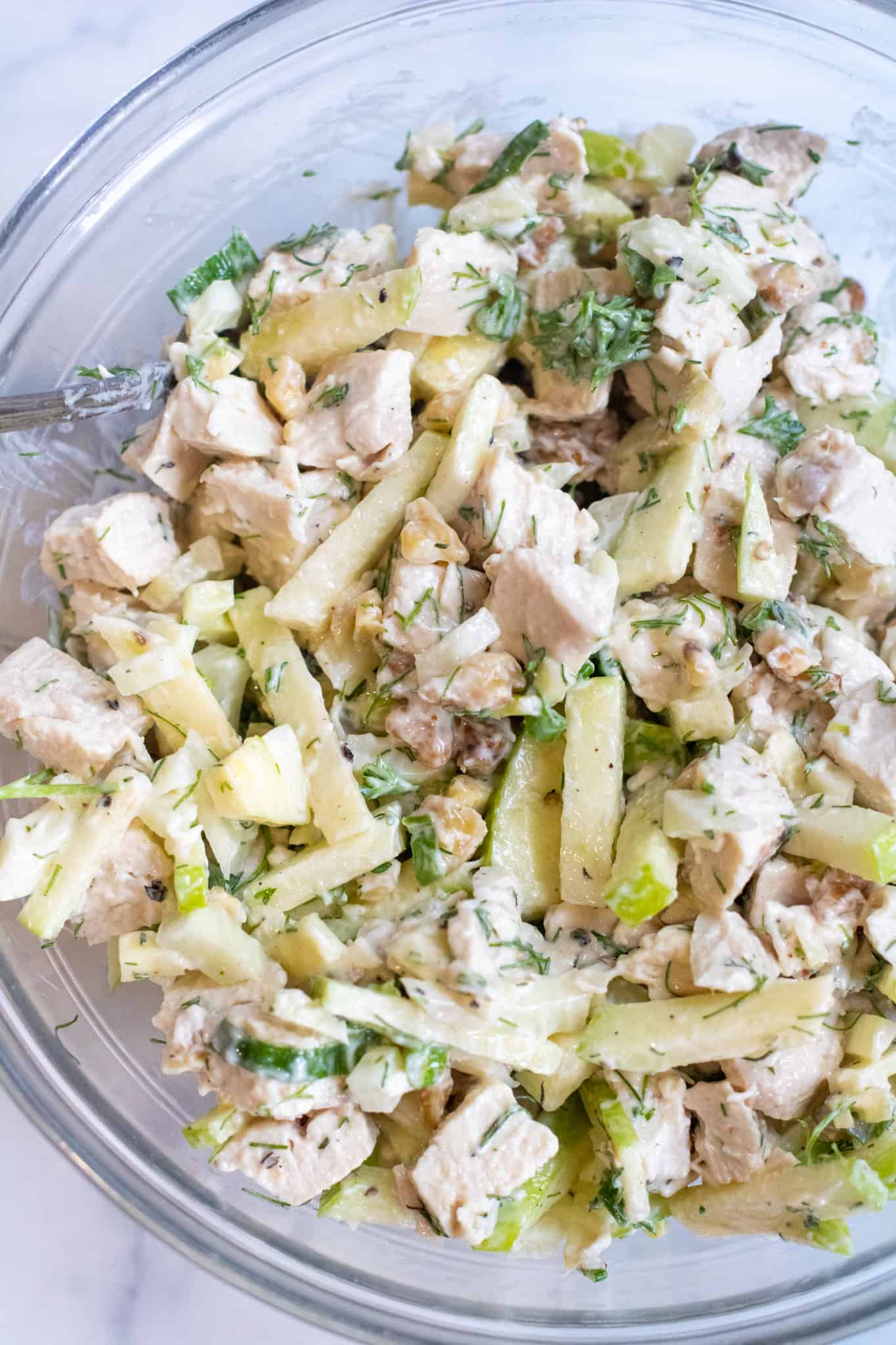 Apple Fennel Chicken Salad Served From Scratch