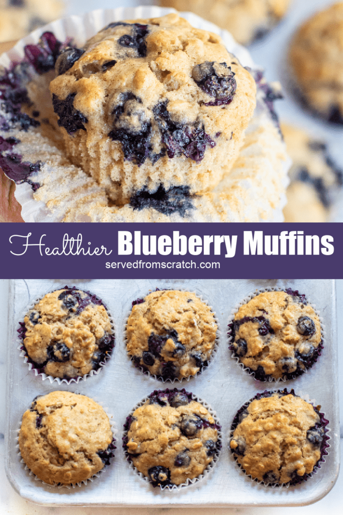 Healthy Blueberry Muffins - Served From Scratch