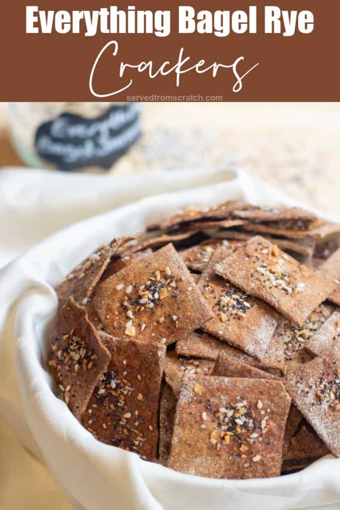 Everything Bagel Rye Crackers Served From Scratch