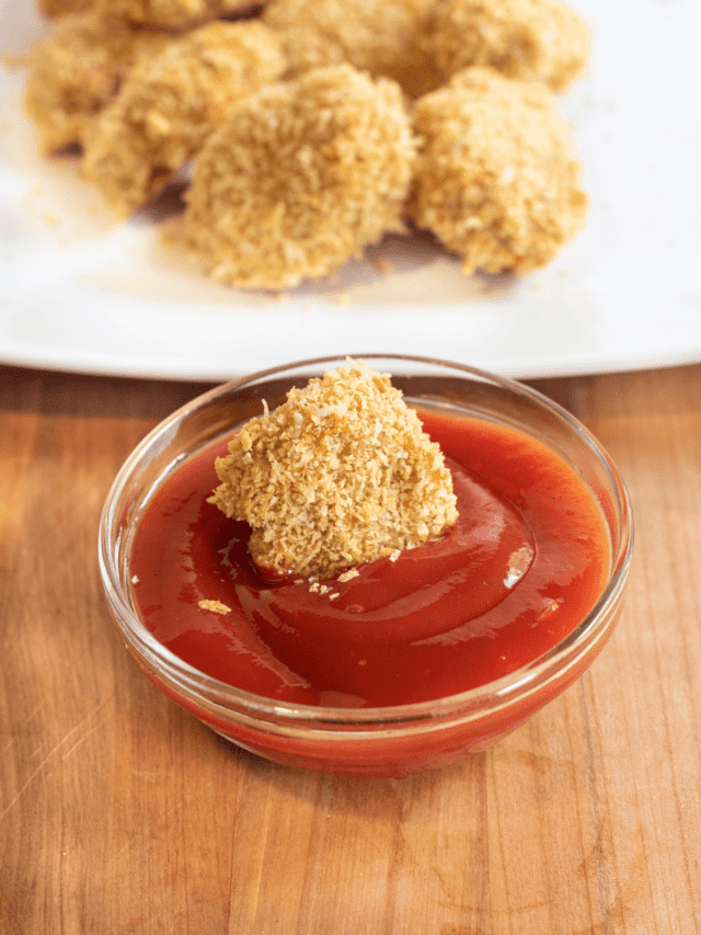 Healthy Baked Chicken Nuggets Served From Scratch