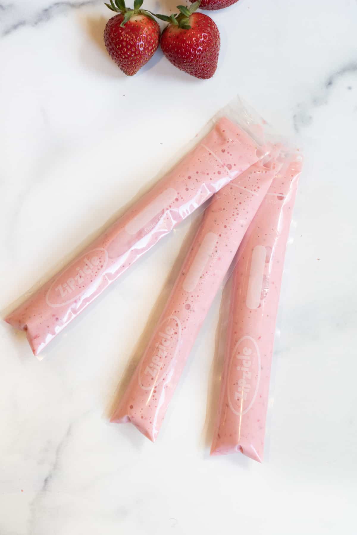 a stack of strawberry gogurts.