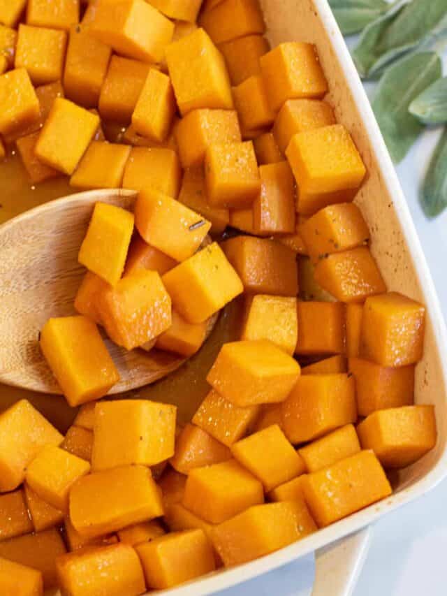Maple Roasted Butternut Squash Served From Scratch