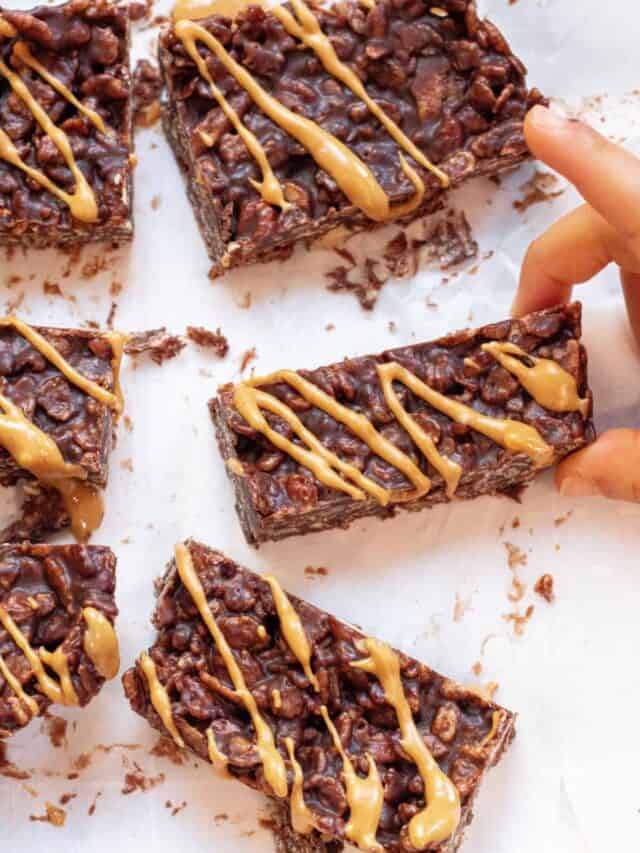 Peanut Butter Pecan Crunch Bars Served From Scratch