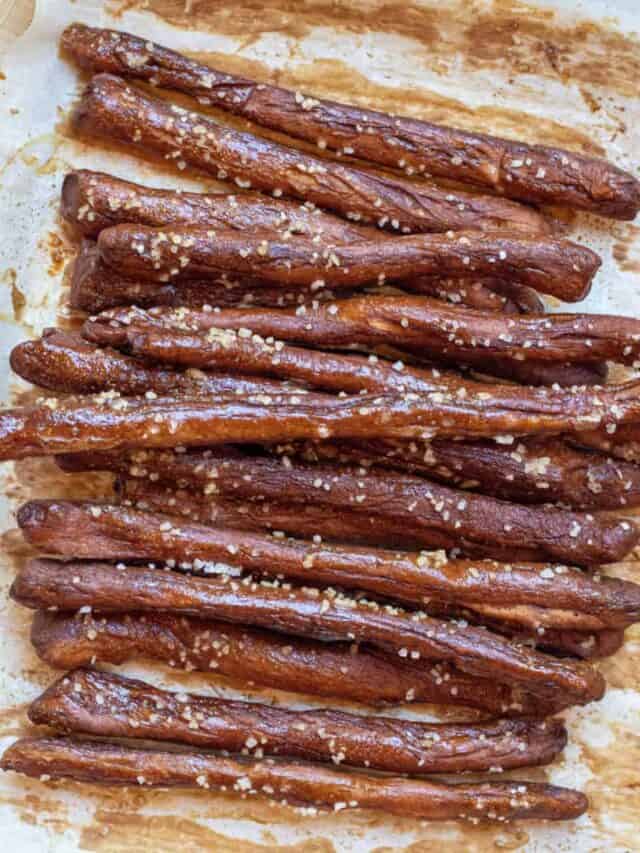 Homemade Hard Pretzel Rods Served From Scratch