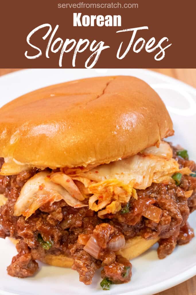 Kimchi Sloppy Joes Served From Scratch