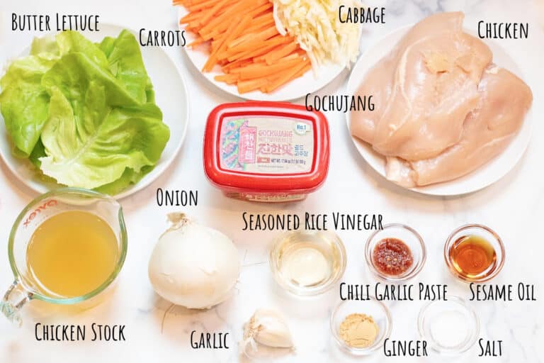 Instant Pot Gochujang Chicken Lettuce Wraps Served From Scratch