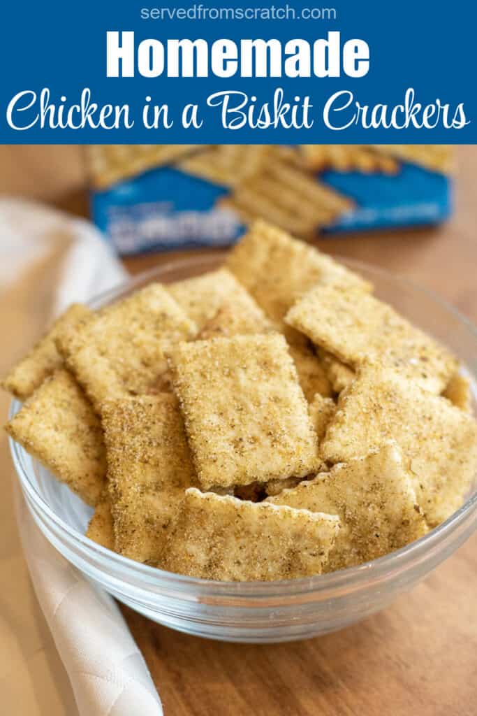 Copycat Chicken in a Biskit Crackers Served From Scratch