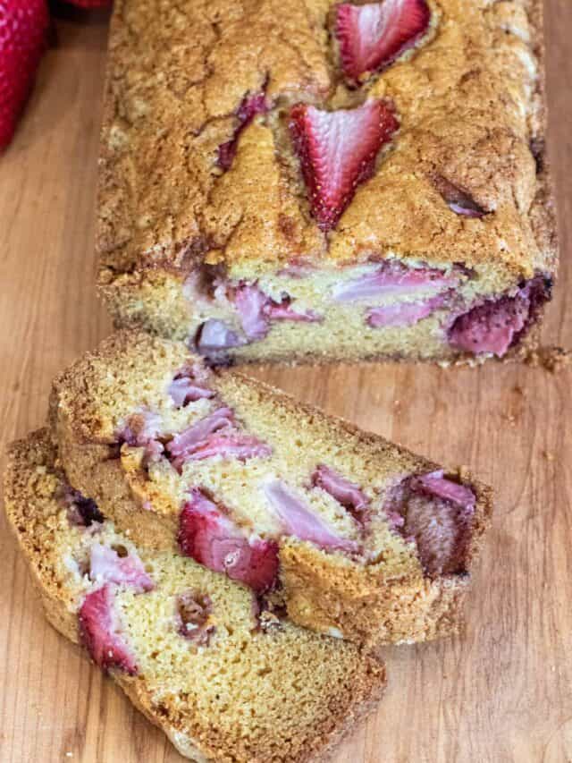 Strawberry Bread Served From Scratch