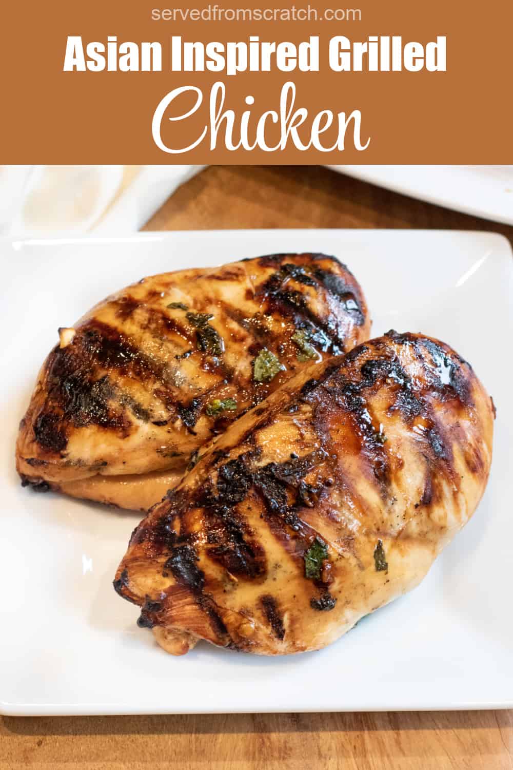 Asian Grilled Chicken Served From Scratch