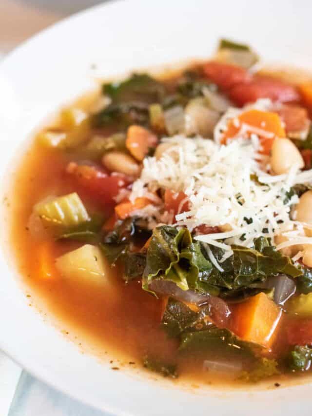 White Bean Kale Potato Soup Served From Scratch