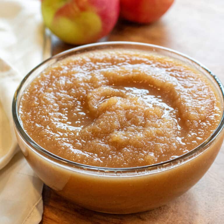 a big bowl of applesauce.