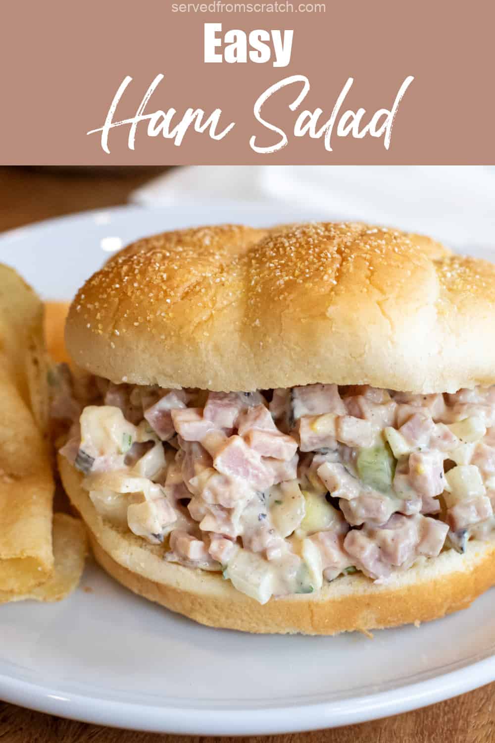 Easy Ham Salad Served From Scratch