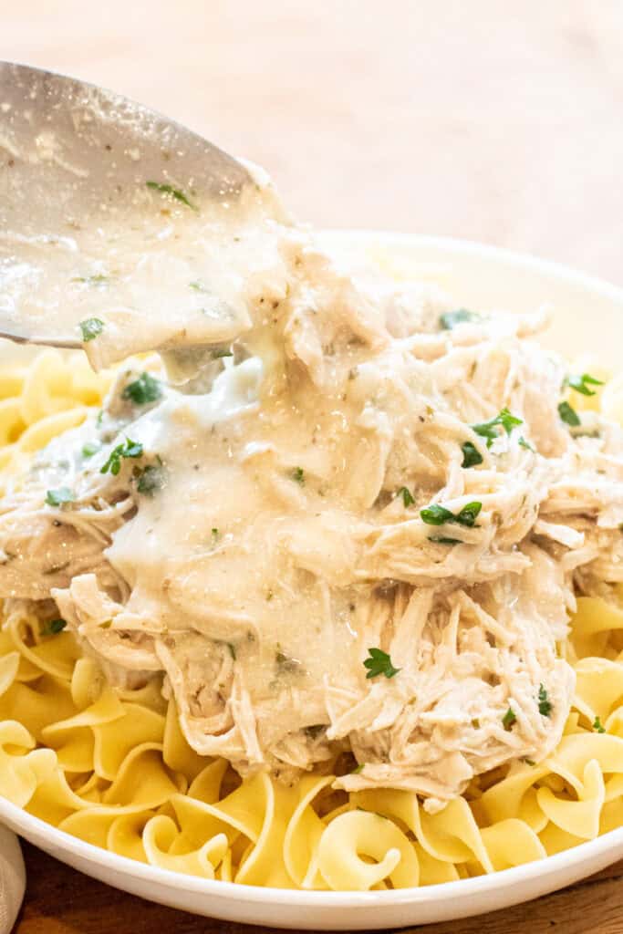 Crock Pot Creamy Chicken - Served From Scratch