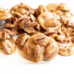 a plate of pecan pralines.